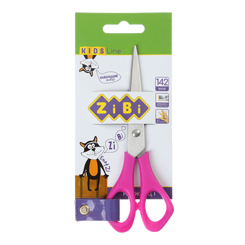 Ножиці дитячі для лівші 142мм, рожеві, KIDS Line ZB.5002-10 фото