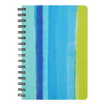 Книга для нотаток COLOUR LINES, А5, 80 арк., клітинка, тв. картонна обкладинка, синя BM.24572110-02 фото