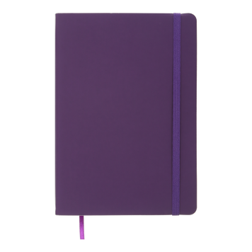 Блокнот діловий TOUCH ME, L2U, А5, 96 арк., лінія, фіолетовий, шт.шкіра BM.295202-07 фото