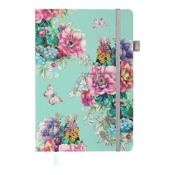 Блокнот діловий CHERIE А5, 96л, чистий, обкладинка штучна шкіра, синій BM.295005-14 фото
