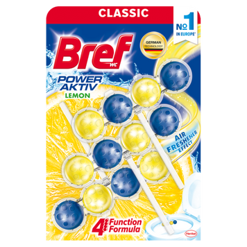 Туалетний блок BREF 150г Лимон Тріопак 53463 фото
