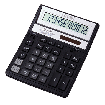 Калькулятор Citizen SDC-888 ХBK 12разр., черный CITIZEN SDC-888 XBK фото