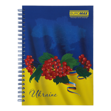 Зошит для нотаток MY COUNTRY, PATRIOT, А5, 96 арк., клітинка, тверда обкладинка BM.2412 фото