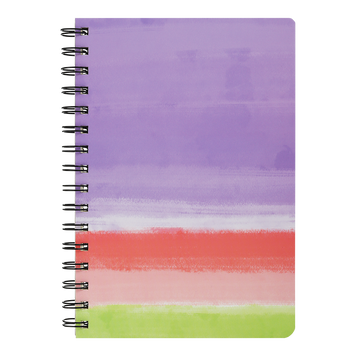Книга для нотаток COLOUR LINES, А5, 80 арк., клітинка, тв. картонна обкладинка, фіолетова BM.24572110-07 фото
