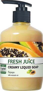 Крем-мыло жидкое FRESH JUICE 460 мл с увлажняющим молочком авокадо Papaya e.14591 фото