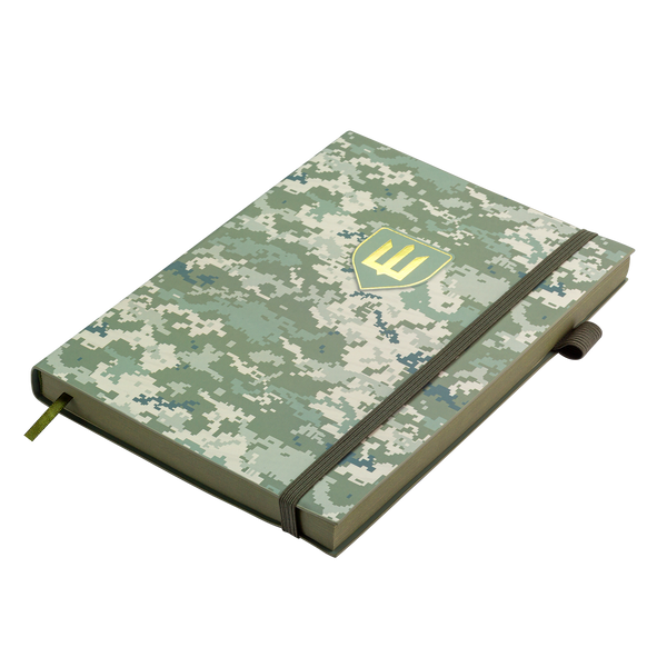 Щоденник недат. MILITARY, A5, світло-зелений, штуч.шкіра, 336 стор BM.20700-15 фото