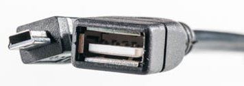 Кабель PowerPlant OTG USB 2.0 AF - Mini, 0.5м KD00AS1235 фото