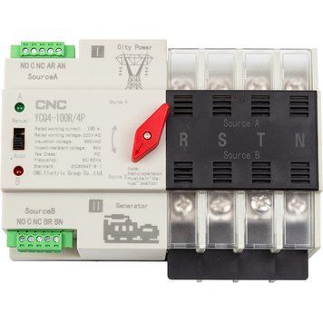 Автоматичний перемикач CNC YCQ4-100R/4P 220V 100A NV822478 фото