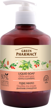 Мыло жидкое GREEN PHARMACY 460 мл Оливка и годжи e.05865 фото