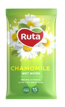 Салфетки влажные "Ruta Selecta" Chamomile 15 шт, c экстрактом ромашки rt.92410 фото
