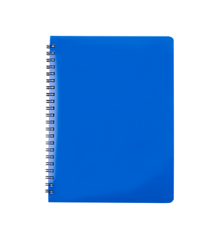 Зошит для нотаток GLOSS, А6, 80 арк., клітинка, пласт. обкладинка, синій BM.24652151-02 фото
