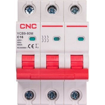 Модульный автоматический выключатель CNC YCB9-80M 3P C16 6ka NV821525 фото