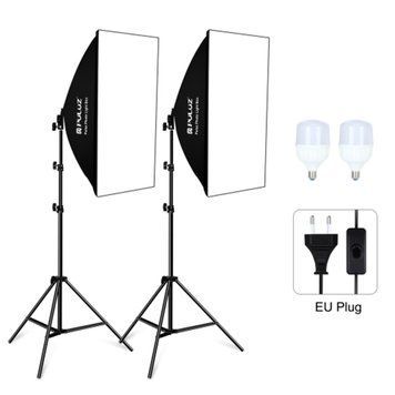 Комплект PULUZ PKT3133EU 2 софтбокси, 2 стійки, 2 LED лампи PKT3133EU фото