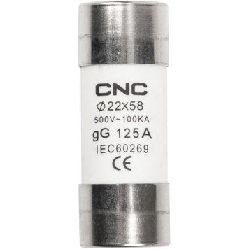 Запобіжник CNC 500В gG 125A 22х58мм NV822492 фото