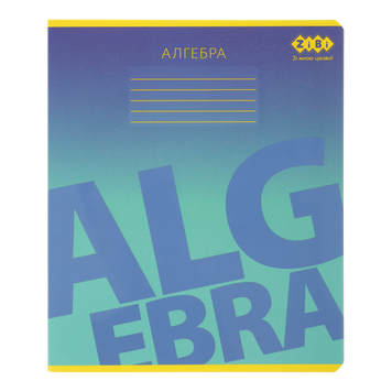 Тетрадь ученическая общая GRADIENT, 48арк., клетка, алгебра, структ. лак + выбор. УФ лак, KIDS LINE ZB.1702-02 фото