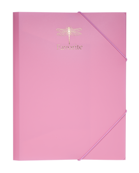 Папка на гумках FAVOURITE, PASTEL, А4, рожева BM.3954-10 фото