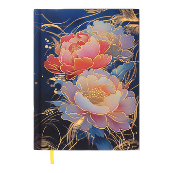 Щоденник недатов. поліграфічний PEONY, A5, темно-синій, 336 стор BM.20170-03 фото