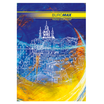 Книга канцелярская CLASSIC, А4, 96 л., линия, офсет, твердая ламинированная обложка, синяя BM.2401 фото