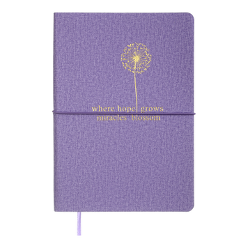 Блокнот діловий NICE, А5, 96 арк., нелінов., фіолетовий, шт.шкіра BM.295015-07 фото