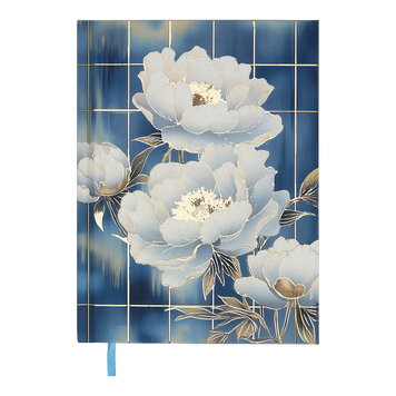 Щоденник недатов. поліграфічний PEONY, A5, блакитний, 336 стор BM.20170-14 фото