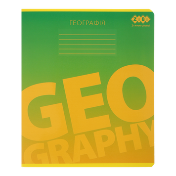 Тетрадь ученическая общая GRADIENT, 48л., клетка, география, структ. лак+выбор. УФ лак, KIDS LINE ZB.1702-04 фото