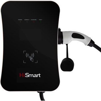 Зарядная станция для электромобилей HiSmart Type 2, 22kW, 32A, 3-фазная, 5м EV200085 фото