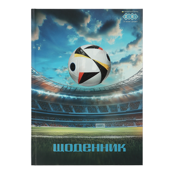 Дневник школьный FOOTBALL, В5, 40 л., тверд. обл., мат.ламин. + выбор.УФ-лак и конгрев. тиснен, KIDS Line ZB.13764-14 фото