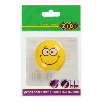 Точилка для карандашей SMILE, с контейнером, 1 отв., 1 шт. в блистере, KIDS Line ZB.5524-1 фото