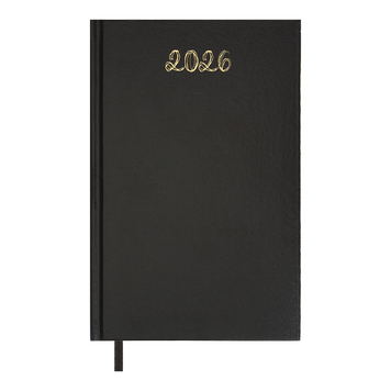 Щоденник датов. 2026 OPTIMAL, A5, чорний, бумвініл BM.2121-01 фото
