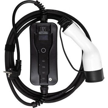 Зарядное устройство для электромобилей HiSmart Type 2 - Schuko (220V), 16A, 3.6кВт, 1-фазное, 5м EV200696 фото