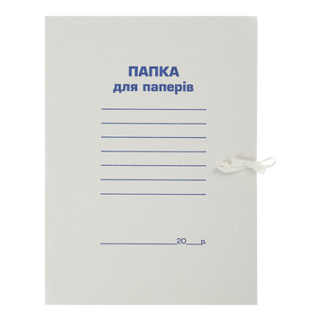 Папка на зав'язках, JOBMAX, А4, картон 0.3 мм, клеєний клапан BM.3359 фото
