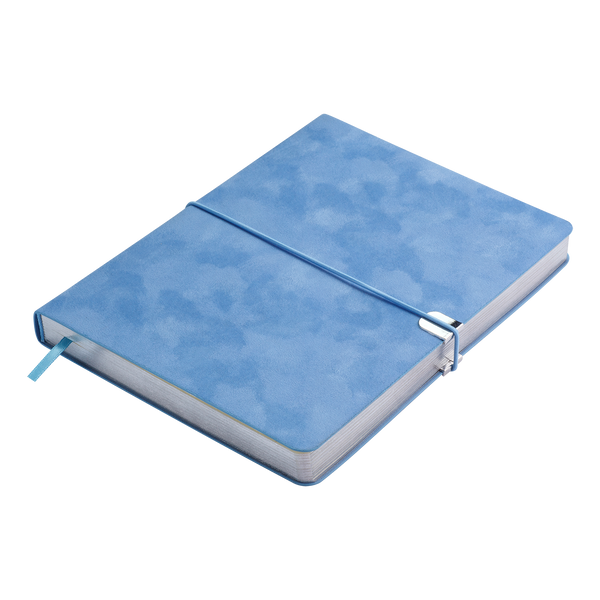 Щоденник недат. VELOUR, A5, блакитний, штуч.шкіра, 336 стор BM.20770-14 фото