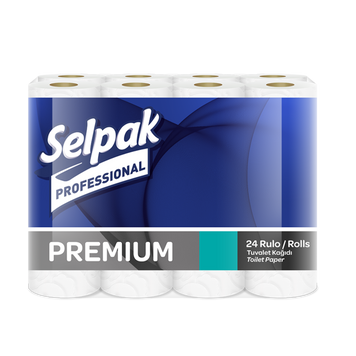 Бумага туалетная целюлознаяная Premium, по 24 рул., 3-х сл., 18,6м, белый SELPAK PRO sp.18201 фото