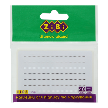 Наклейки для підпису та маркування 90x60 мм, 40 шт, KIDS Line ZB.1501 фото