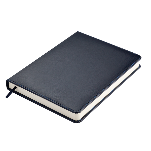 Щоденник недат. PRIME, A5, темно-синій, штуч.шкіра/поролон, 336 стор BM.20380-03 фото