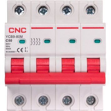 Модульний автоматичний вимикач CNC YCB9-80M 4P C50 6ka NV821648 фото