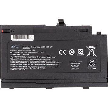 Акумулятор PowerPlant для ноутбуків HP ZBook 17 G4 (AA06XL) 11.4V 8300mAh NB462193 фото