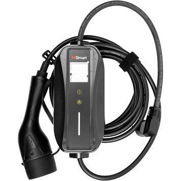 Зарядное устройство HiSmart для электромобилей Type 2-Schuko (220V), 6-16A, 3.5kW, 1-фазное, 5м EV200757 фото