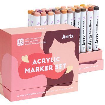 Акрилові маркери Arrtx 30c (Brush Tip), відтінки шкіри LC304318 фото