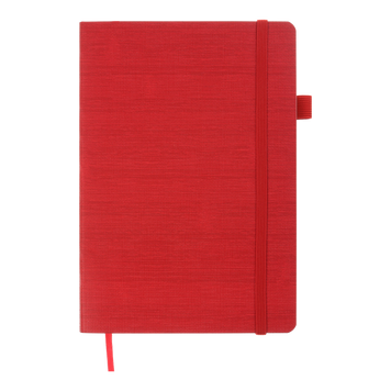Блокнот діловий COLOR TUNES, А5, 96 арк., клітинка, червоний, шт.шкіра BM.295100-05 фото