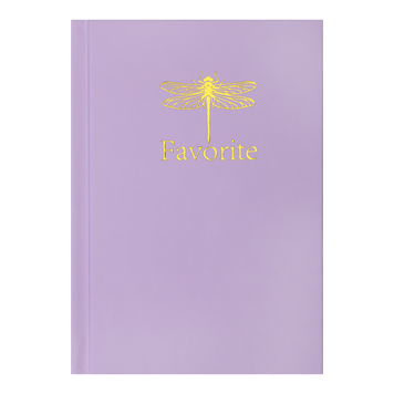 Записна книжка FAVOURITE, PASTEL, А6, 96 арк., кліт, офсет крем, тв. лам. обкл., бузкова BM.2420-426 фото