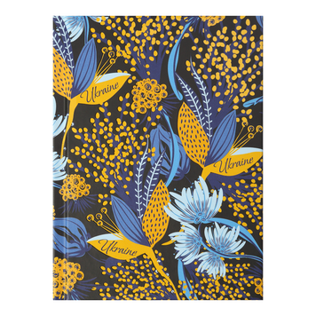 Записная книжка FLORA, А6, 64 л., клетка, твердая обложка, мат. ламинация+лак, черная BM.24614102-01 фото
